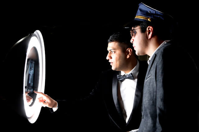 Go Booth interacting